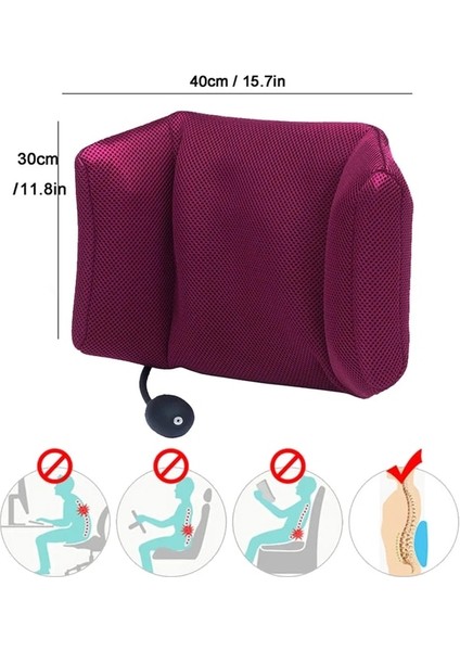 Style-9 Tcare Taşınabilir Şişme Bel Desteği Masaj Yastıkları - Sırt Ağrısını Gidermek Için Ortopedik Tasarım - Bel Desteği Yastığı Unisex (Yurt Dışından)