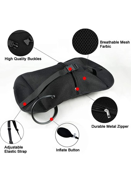 Style-9 Tcare Taşınabilir Şişme Bel Desteği Masaj Yastıkları - Sırt Ağrısını Gidermek Için Ortopedik Tasarım - Bel Desteği Yastığı Unisex (Yurt Dışından) fırsatları