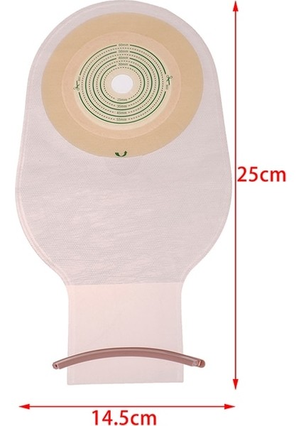 10 Adet Tek Parça Kolostomi Torbası Tek Kullanımlık Ostomi Drenajlı Tek Kravat Kese Kiti (Yurt Dışından)