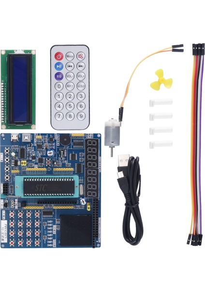 51 Tek Çipli Mikrobilgisayar Geliştirme Kartı STC89C52 Nokta Ekran Programlama Öğrenme Kartı ile Kiti (Yurt Dışından)