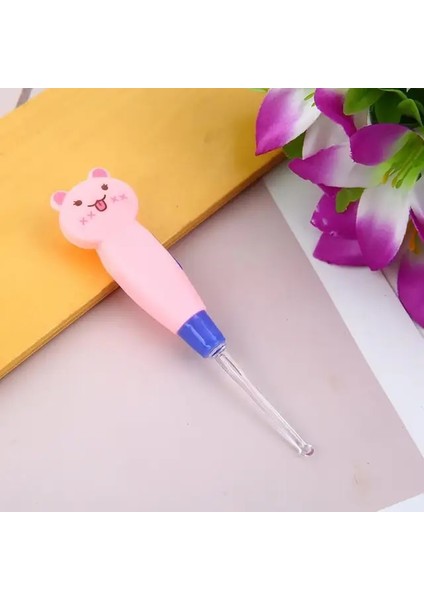 Gösterildiği Gibi LED Aydınlatma ile Kulak Kaşığı Temizleme Sevimli Karikatür Hayvan Ayrılabilir Kulak Kiri Sökücü Aracı Çocuklar Için Güvenlik Temizleyici Kaşık Kulakları Soymak (Yurt Dışından)