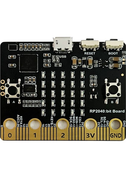 Pıco RP2040 Bit Anakart Python Programlama Geliştirme Kurulu Bbc Microbit Kurulu Kiti ile Uyumlu (Yurt Dışından)