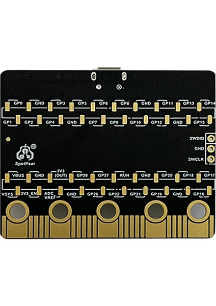 Pıco RP2040 Bit Anakart Python Programlama Geliştirme Kurulu Bbc Microbit Kurulu Kiti ile Uyumlu (Yurt Dışından)