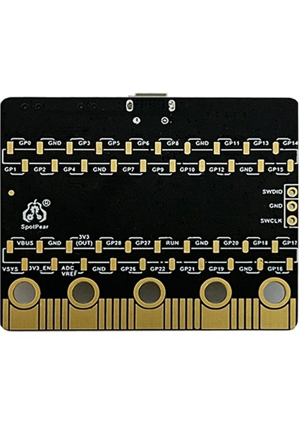 Pıco RP2040 Bit Anakart Için 2 Adet Bbc Microbit Şekli Python Programlama Anakart ile Uyumlu (Yurt Dışından)