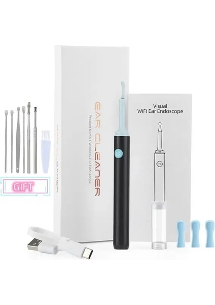 Resim Gösterisi Olarak Dropshipping Kulak Temizleyici Balmumu Temizleme Araçları 3.5mm Kulak Endoskop Kamera Hd Sağlık Silikon Kulak Temizleme Çubuğu Otoskop Android Ios Için (Yurt Dışından)