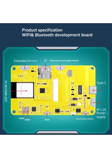 ESP32 3.2 Inç Dirençli Dokunmatik Ekran Geliştirme Kurulu Lvgl Wıfı Bluetooth Lot Mcu Akıllı LCD Ekran Ekran (Yurt Dışından)