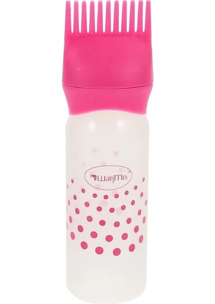 Pembe Kök Tarak Aplikatör Şişesi, Salon Saç Boyama Boyama Için Dereceli Ölçekli 3 Adet 6 Oz Kök Tarak Sıkma Aplikatör Şişeleri, (Yurt Dışından)