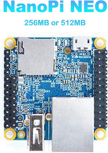 Nanopi Neo Geliştirme Kartı 256MB Ddr3 Ram Açık Kaynak H3 -Core -A7 Openwrt Armbian (Yurt Dışından) modelleri