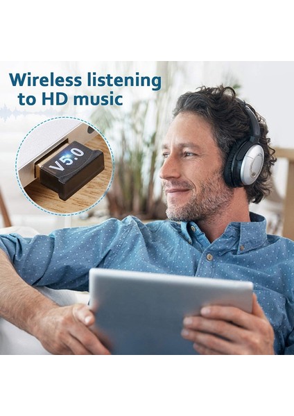 Pc Için USB Bluetooth 5.0 Adaptörü WIN10/8.1/8/7/BLUETOOTH Dongle Alıcı/verici Kulaklığı Bağlama Desteği Için (Yurt Dışından) indirimleri