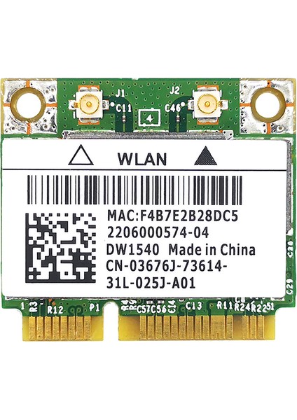 Broadcom BCM943228 DW1540 2.4g/5g Çift Frekanslı Mını Pcıe 300 Mbps 802.11A/B/G Dahili Kablosuz Ağ Kartı (Yurt Dışından)