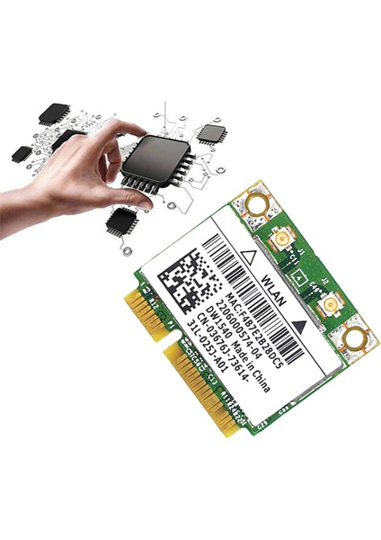 Broadcom BCM943228 DW1540 2.4g/5g Çift Frekanslı Mını Pcıe 300 Mbps 802.11A/B/G Dahili Kablosuz Ağ Kartı (Yurt Dışından)