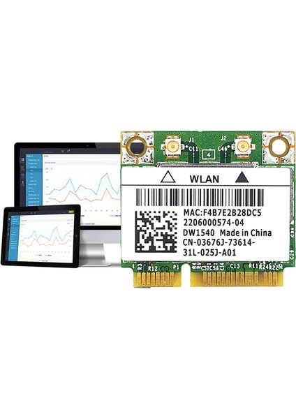 Broadcom BCM943228 DW1540 2.4g/5g Çift Frekanslı Mını Pcıe 300 Mbps 802.11A/B/G Dahili Kablosuz Ağ Kartı (Yurt Dışından)
