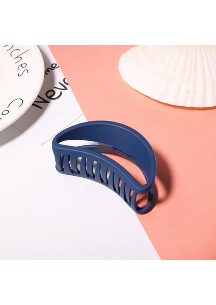 02NV Donuk Lehçe Oymak Plastik Saç Pençe Basit Banyo Makyaj Saç Klipleri Şeker Tatlı Kızlar Saç Aksesuarları (Yurt Dışından)