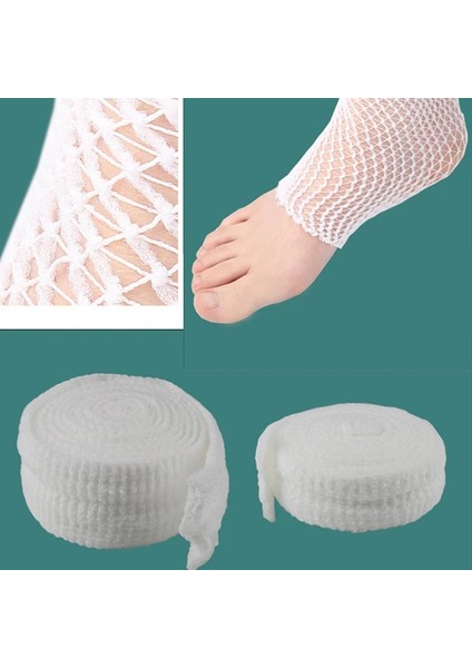 15MM 2m/rulo Gerilebilir Tıbbi Hemşirelik Acil Yardım Gazlı Bez Elastik Net Yara Pansuman Bandajı Kafa Dirsek Ayak Bileği Diz Yaralanmaları (Yurt Dışından)