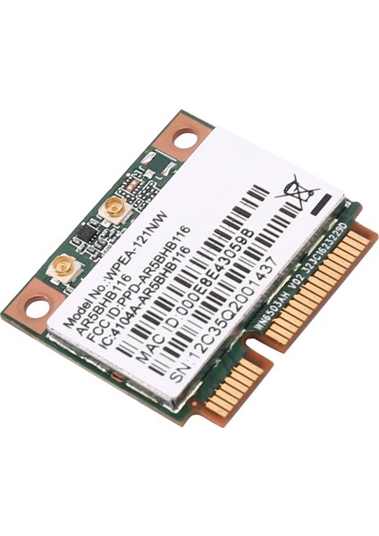 Kablosuz Ağ Kartı Atheros AR9832 AR5BHB116 2.4/5 Ghz Tek Çipli 300 Mbps 802.11N Mını Pcı-E Kablosuz Kart Wıfı (Yurt Dışından)