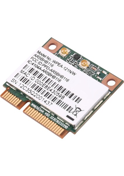 Kablosuz Ağ Kartı Atheros AR9832 AR5BHB116 2.4/5 Ghz Tek Çipli 300 Mbps 802.11N Mını Pcı-E Kablosuz Kart Wıfı (Yurt Dışından)