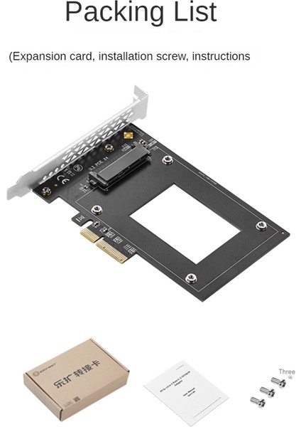 Pcıe4.0 - U.2 Gerçek Hız 7000MB Genişletme Kartı U2 Adaptör Kartı Nvme SSD Kablosuz Ağ Kartı IO-PCE8639-U2 (Yurt Dışından)