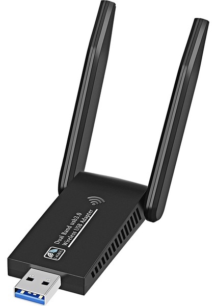 Wifi Kablosuz Ağ Kartı USB 3.0 1300 M Adaptör AC1300 Dizüstü Pc Mini Dongle Için Anten ile (Yurt Dışından)