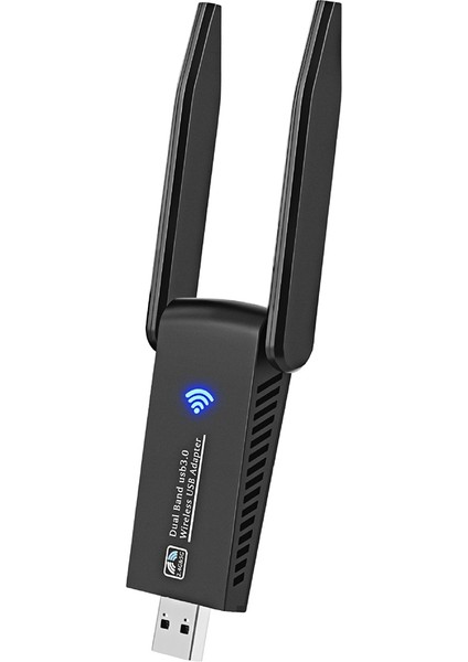 Wifi Kablosuz Ağ Kartı USB 3.0 1300 M Adaptör AC1300 Dizüstü Pc Mini Dongle Için Anten ile (Yurt Dışından)