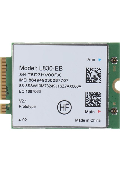 L830-4G Wi-Fi Kart Modülü X280 T480 T580 P52S L480 L580 T490 T590 P53S T490S X390 L490 L590 01AX761 (Yurt Dışından)