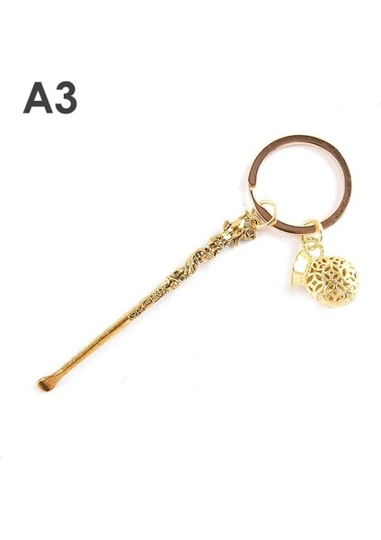 Stil 9 Vintage Mini Pirinç Kaşık Kürek Ilaç Kaşık Balmumu Aracı Kulak Temizleme Aracı Charm Dangles Anahtarlık/kolye Aksesuarları Kolye (Yurt Dışından) fiyatları