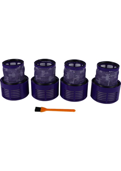 V10 SV12 Cyclone Animal Absolute Total Clean Elektrikli Süpürge Için 4 Paket Yıkanabilir Filtre Ünitesi (Yurt Dışından)
