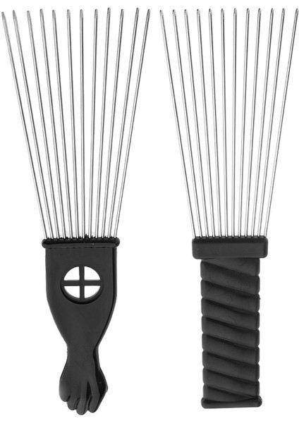Seçenek 9 Pro Metal Afro Fırça Geniş Dişli Saç Tarağı Hacim Veren Saç Şekillendirici Anti-Statik Tarak Fırça Dolaşık Açıcı Tarak Siyah Yumruk (Yurt Dışından) indirimleri