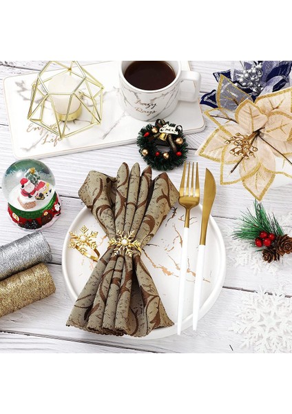 Kar Tanesi Peçete Halkaları Noel Peçete Halkası Tutucu Toka Alaşım Inci Peçete Halkaları Tutucu Noel Noel Peçete Tokası (Yurt Dışından) fiyatları