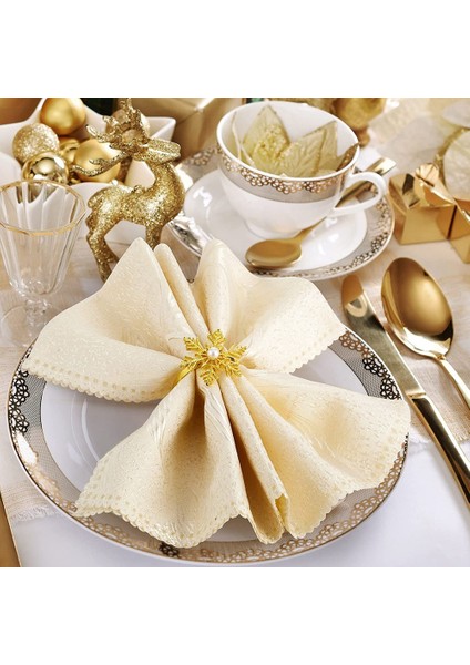 Kar Tanesi Peçete Halkaları Noel Peçete Halkası Tutucu Toka Alaşım Inci Peçete Halkaları Tutucu Noel Noel Peçete Tokası (Yurt Dışından) indirimleri