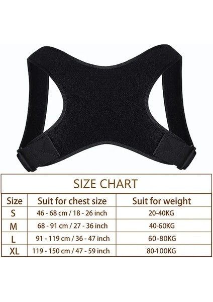 A-Duruş Düzeltici M Getinfit Ayarlanabilir Sırt Duruş Düzeltici Klavikula Geri Omuz Duruş Düzeltme Yetişkin Unisex Için Sırt Desteği Kemer (Yurt Dışından)