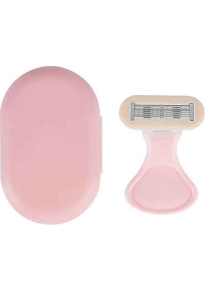 Pembe Seyahat Koltukaltı Jilet Ağrısız Kadın Düzeltici Tıraş Makinesi Tüm Vücut Jilet Güvenlik Tıraş Bıçağı Kadın Epilatör (Yurt Dışından)