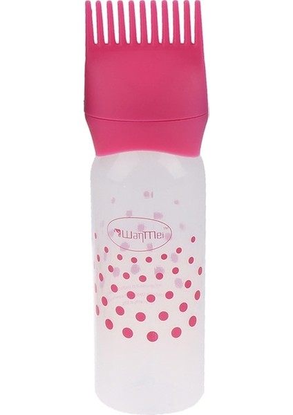 Pembe 120 ml Kapasiteli Saç Boyası Aplikatör Şişeleri Mezun Plastik Boyama Şampuan Şişesi Yağ Tarak Fırça Saç Şekillendirici Boyama Araçları (Yurt Dışından)