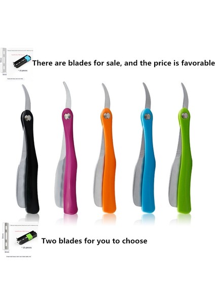 Mavi Saplı Japon Tüy Jilet Vintage Manuel Değişim Bıçak Tıraş Bıçağı Retro Katlanır Bıçak Tutucu Erkekler Tıraş Berber Aletleri G1105 (Yurt Dışından) modelleri