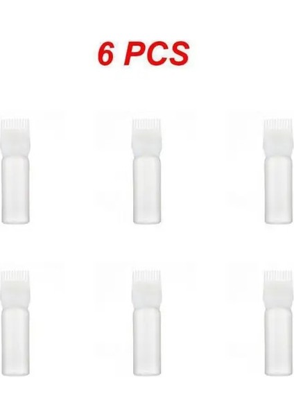 Stil A 6 Adet 1 ~ 9 Adet 120 ml Renkli Plastik Saç Boyası Doldurulabilir Şişe Aplikatör Tarak Dağıtım Salon Saç Boyama Kuaförlük Şekillendirici (Yurt Dışından)