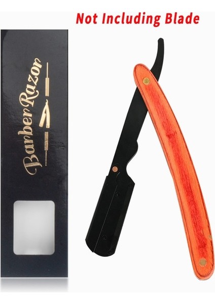 Turuncu Jilet Kutusu Erkek Manuel Düz Tıraş Makinesi Jilet Paslanmaz Çelik Profesyonel Berber Aletleri Emniyetli Jilet Tıraş Sakal Bıçağı Katlanır Jilet Tutucu (Yurt Dışından)