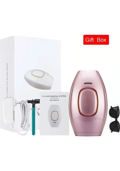 Pembe Kutu Ab Tak Ipl Epilasyon Lazer Epilatör Kadınlar Için Kalıcı Ağrısız Vücut Taşınabilir Lazer Epilasyon Makinesi Depilador Evde Kullanım Cihazları (Yurt Dışından)
