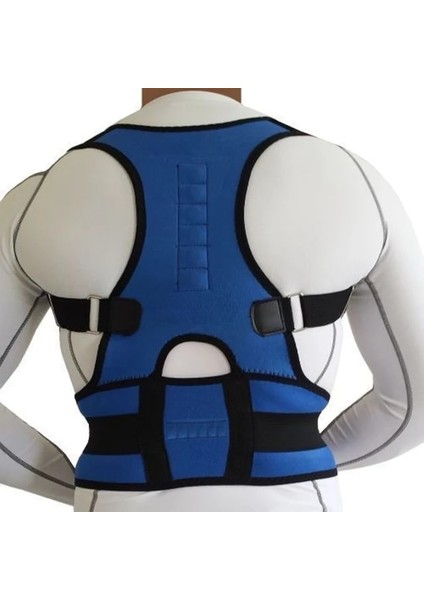 Mavi Xl Manyetik Duruş Düzeltici Kadın Erkek Ortopedik Korse Sırt Desteği Kemer Ağrısı Geri Brace Destek Kemer Mıknatıslar Terapi (Yurt Dışından)