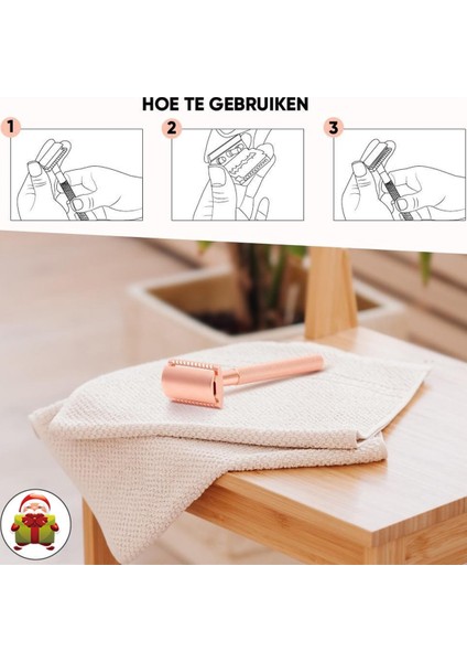 Mat Siyah Set Haward Gül Altın Jilet Erkekler ve Kadınlar Için Yeniden Kullanılabilir Çift Kenarlı Tıraş Makinesi Klasik Metal Manuel Tıraş Makinesi 20 Tıraş Bıçaklı (Yurt Dışından)