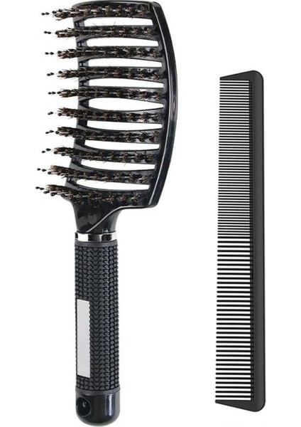 Set C Saç Fırçası Saç Tarak Dolaşık Açıcı Saç Fırçası Kıl ve Naylon Kadın Islak Masaj Tarak Kıvırcık Kuaförlük Salon Şekillendirici Araçları (Yurt Dışından)