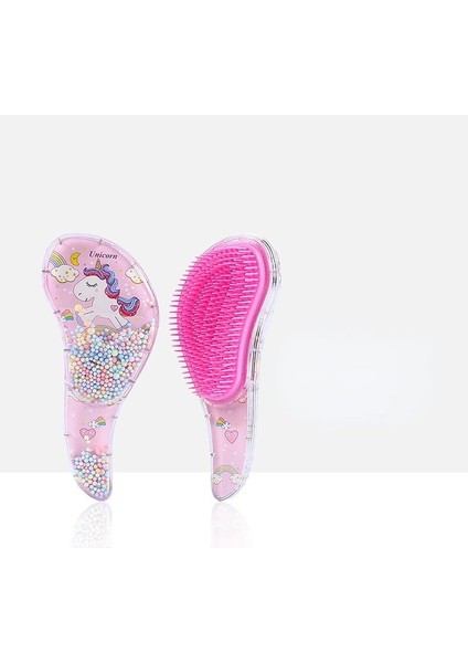 No.5 1 Adet Yeni Küçük Saç Bakım Tarak Karikatür Unicorn Kafa Masajı Yüksek Kaliteli Anti-Düğüm Saç Tarak Sevimli Çocuk Çocuk Kuaförlük Tarak (Yurt Dışından)