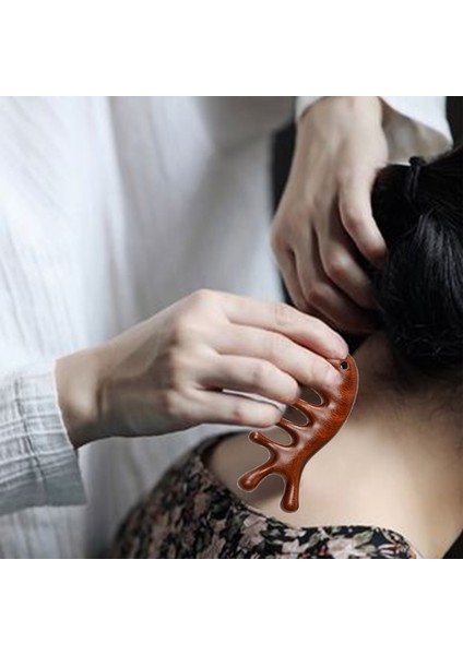 C Yeni Sandal Ağacı Saç Tarak, Anti-Statik Şekillendirici Aracı Kafa Derisi Relax Akupunktur Noktası Masajı Yüz Masajı Taşınabilir Ahşap Saplı Tarak (Yurt Dışından) indirimleri