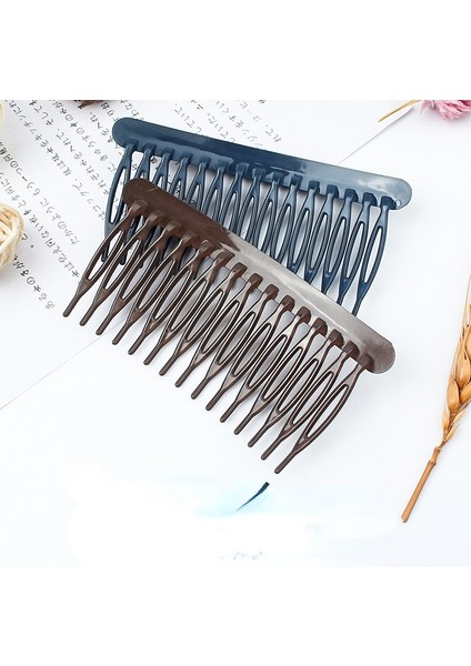 Haki 15 Diş Buzlu Şeker Renk Saç Tarak Klip Kadın Kırık Saç Tokalar Headdress Düğün Saç Dıy Takı Saç Stili Aksesuarları (Yurt Dışından) fırsatları