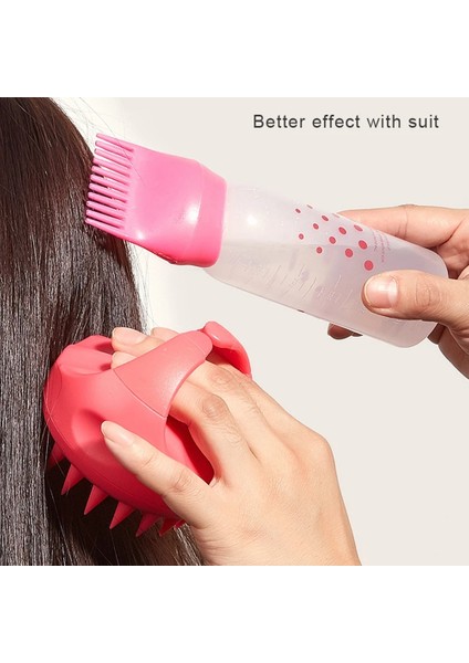 02 2 Adet 120 ml Boş Şampuan Aplikatör Şişesi Salon Saç Bakım Aksesuarları Aracı Saç Temizleme Şişeleri Kuru Yıkama Pot Temizleme (Yurt Dışından)