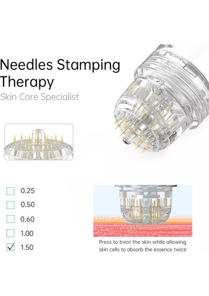 1.0 Hydra.needle 20 Pin Titanyum Profesyonel Microneedling Derma Damga Serum Mikro Iğne Terapisi Güzellik ve Cilt Bakımı Araçları (Yurt Dışından) indirimleri