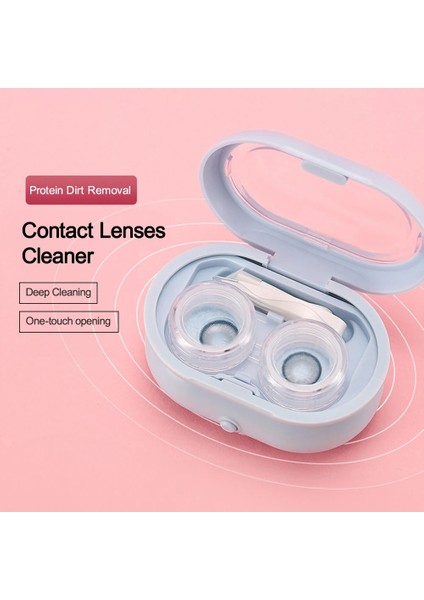 Kraliyet Mavisi Kontakt Lens Ultrasonik Temizleme Makinesi Güzellik Öğrenci Depolama Temizleme Kabı Yıkama Kontakt Lens Cleanertravel Taşınabilir Yeni (Yurt Dışından) modelleri