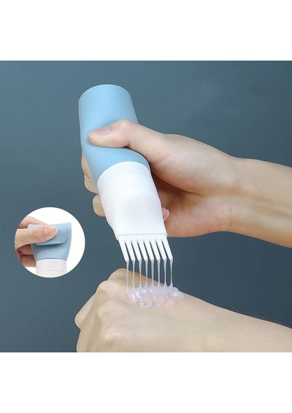 Gri 60 ml Saç Boyası Aplikatör Şişeleri Plastik Boyama Şampuan Şişesi Yağ Tarak Fırça Şekillendirici Aracı Saç Boyama Saç Araçları 38/60/80 ml (Yurt Dışından)