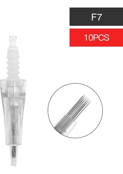 10 Adet F7 Eldıven N2 Cilt Gençleştirme Kalemi Profesyonel Mikro Iğneleme Tedavisi Iğne Kartuşu Sürükle Nano Cilt Bakım Cihazı (Yurt Dışından)