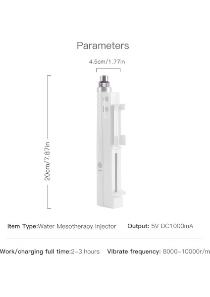 12 Adet 12PIN Hydra Enjektör Cilt Bakım Kalemi Kablosuz Su Mezoterapi Microneedle Mesogun Enjeksiyon Asit Dermapen Nano Iğneler ile Cilt Bakım Kitleri (Yurt Dışından)