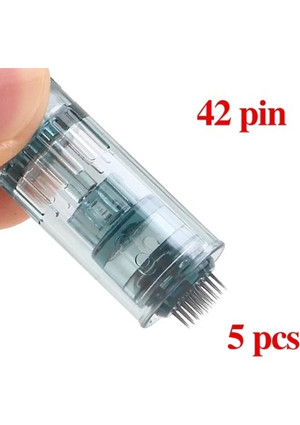 5 Adet 42PIN Ultima Dr Kalem M8 Kartuşları Süngü Mikro Iğneler Derma Mikroiğne Kalemi Mikro Iğne Ipuçları 11 16 36 42 3D 5d Iğne (Yurt Dışından)