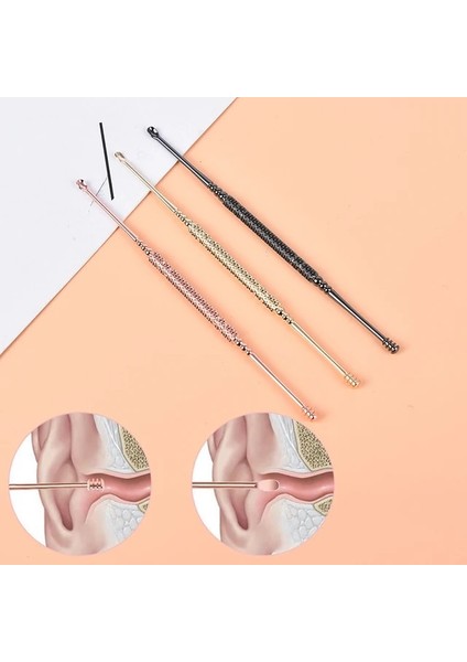Rastgele Yeni Bebek Kulak Temizleyici Kulak Kiri Temizleme Aracı El Feneri Earpick Kulak Temizleme Kulak Kiri Sökücü Kulak Küret Işık Kaşık Büyüteç ile (Yurt Dışından)